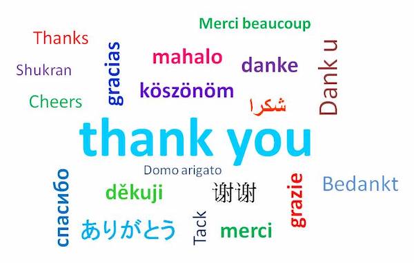 thank you (in multiple languages)