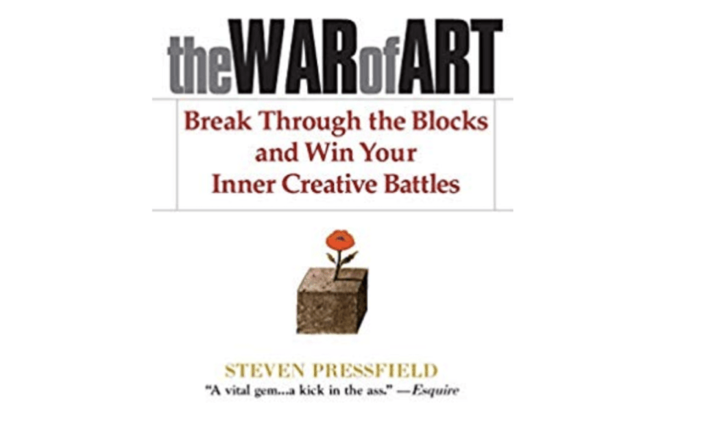 Cover of War of Art by Stephen Pressfield (book summary)