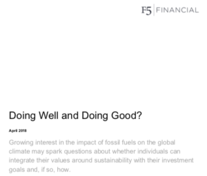 dfa info, f5 financial planning, fee-only, naperville financial, naperville financial planner, socially responsible, sustainable investing