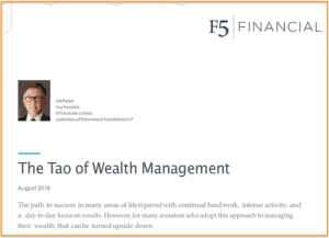 dfa info, F5 financial, f5 financial planning, long-term investing, naperville financial, naperville financial planner, passive investing, Tao, Tao of wealth management, passive management