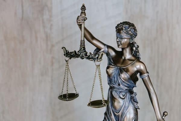 Lady Justice representing concept of "truth"