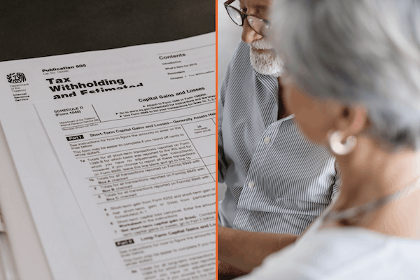 Retirees preparing taxes