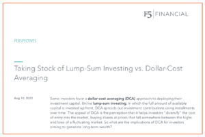 Article: Taking Stock of Lump-Sum Investing vs. Dollar-Cost Averaging