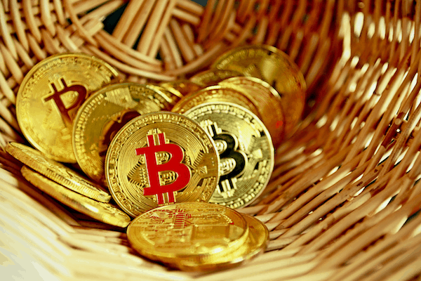 Bitcoin in a basket