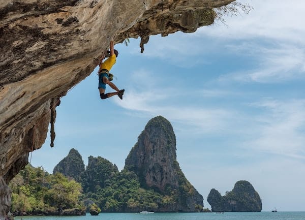 Rock climber persevering / What can you do to improve your perseverance?