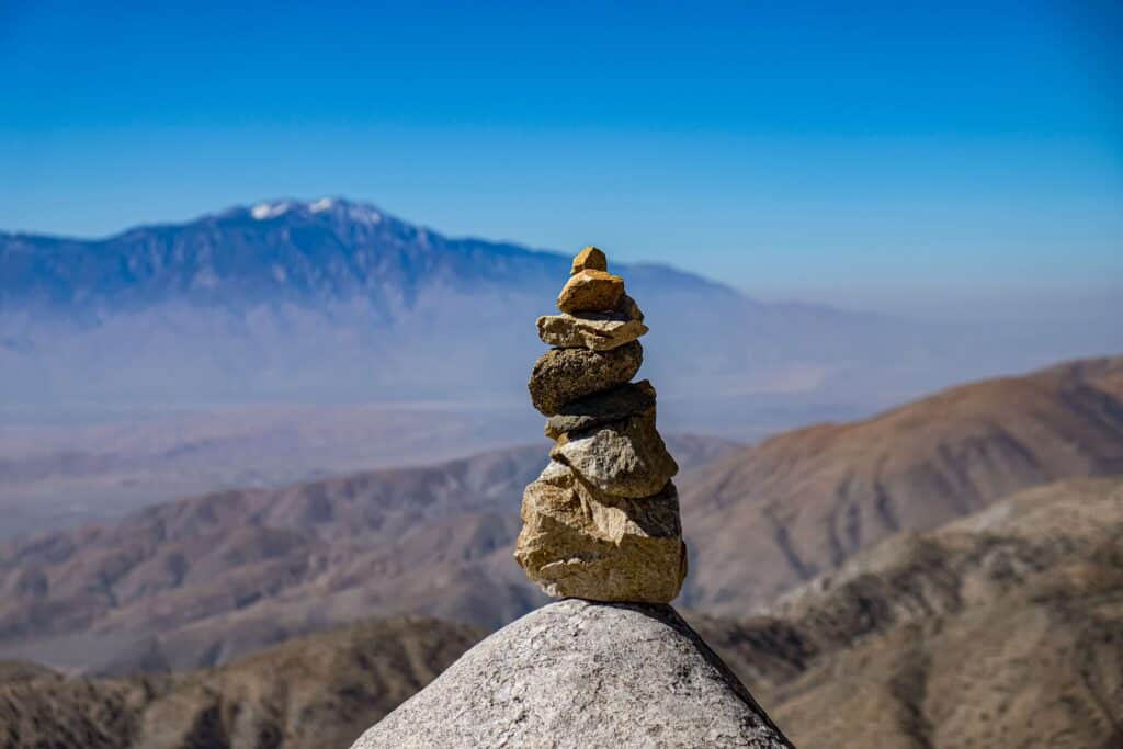 Rocks balancing on each other