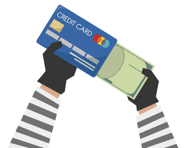 Credit card being stolen